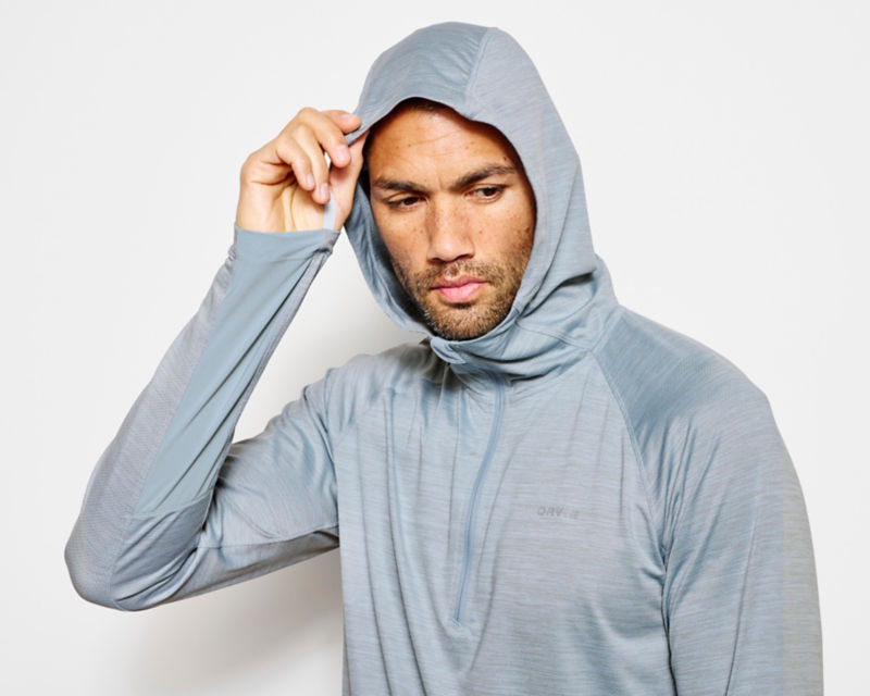 Men's PRO Sun Hoodie - WOLF CAMO image number 3