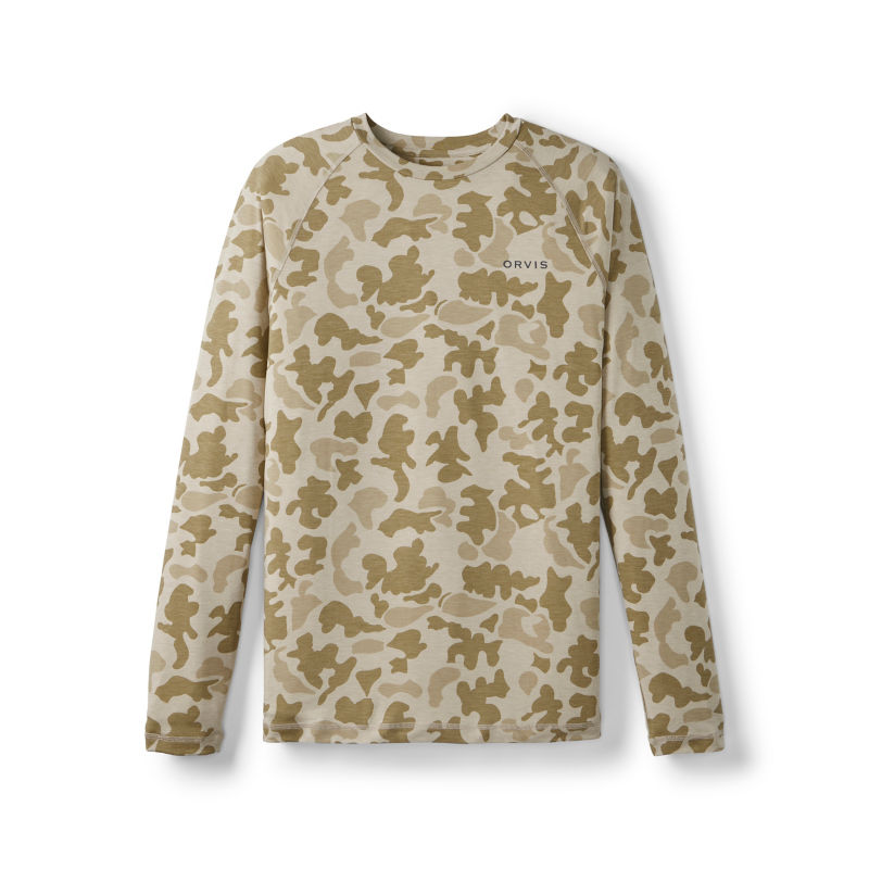 Men&rsquo;s DriCast&trade; Long-Sleeve Crew - DOVE CAMO