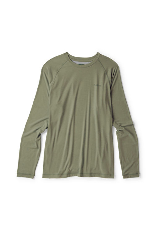 Men&rsquo;s DriCast&trade; Long-Sleeve Crew - TARRAGON