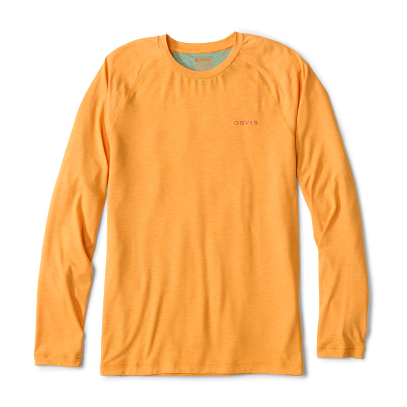 Men's DriCast&trade; Long-Sleeve Crew - TANGERINE