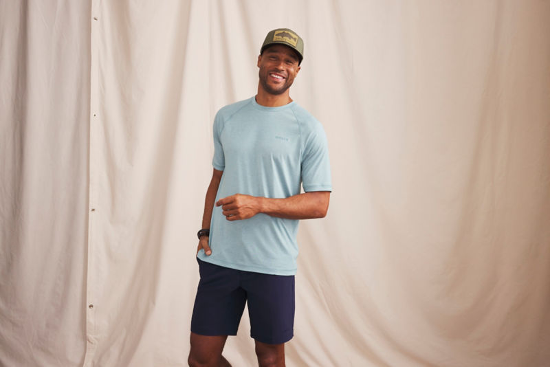 Men&rsquo;s DriCast&trade; Short-Sleeve Crewneck T-Shirt - MINERAL BLUE image number 1