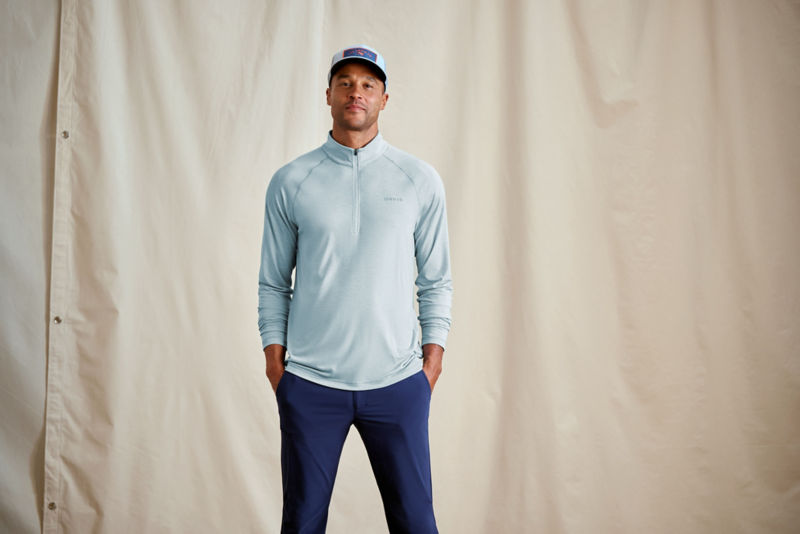 Men&rsquo;s DriCast&trade; 1/4-Zip - MINERAL BLUE