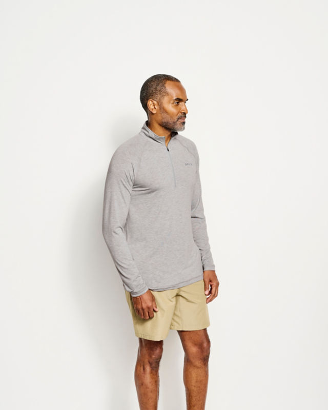Men&rsquo;s DriCast&trade; 1/4-Zip - LIGHT GREY HEATHER image number 3