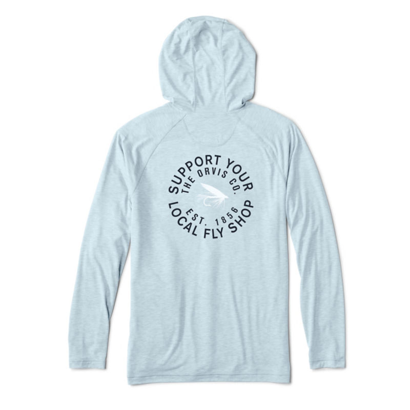 Men&rsquo;s DriCast&trade; Graphic Hoodie - MINERAL BLUE HEATHER