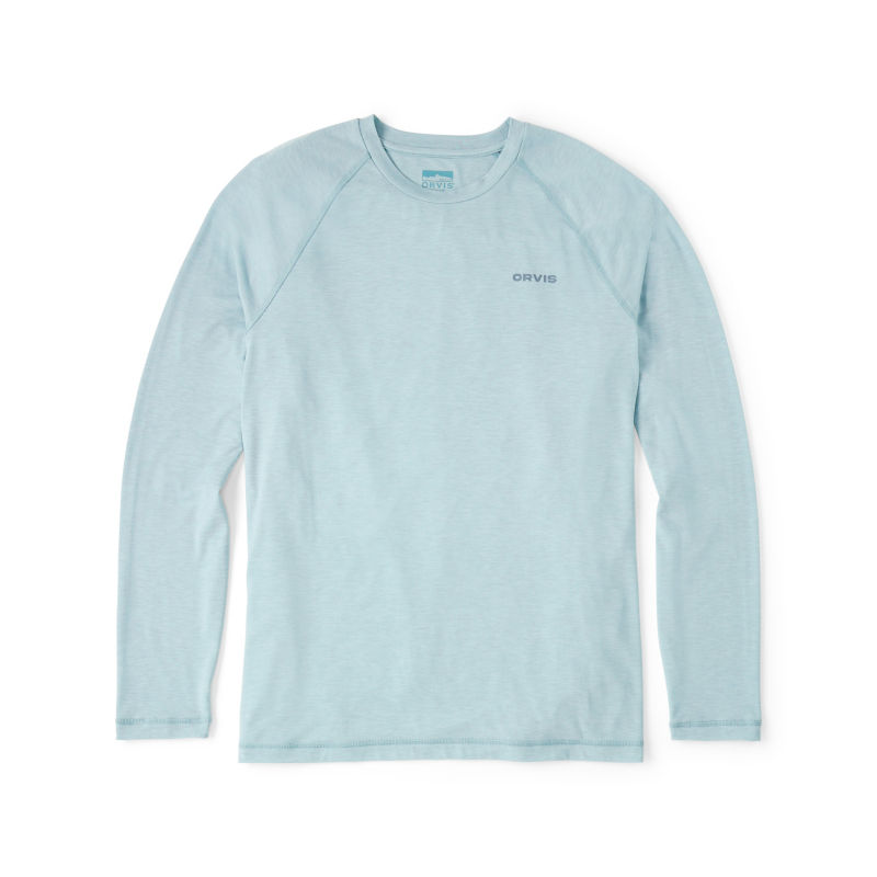 Men's DriCast&trade; Long-Sleeve Graphic Crew - MINERAL BLUE