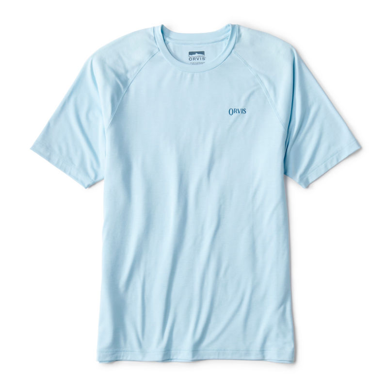 DriCast&trade; Graphic Crewneck T-Shirt - BLUE MIST image number 1