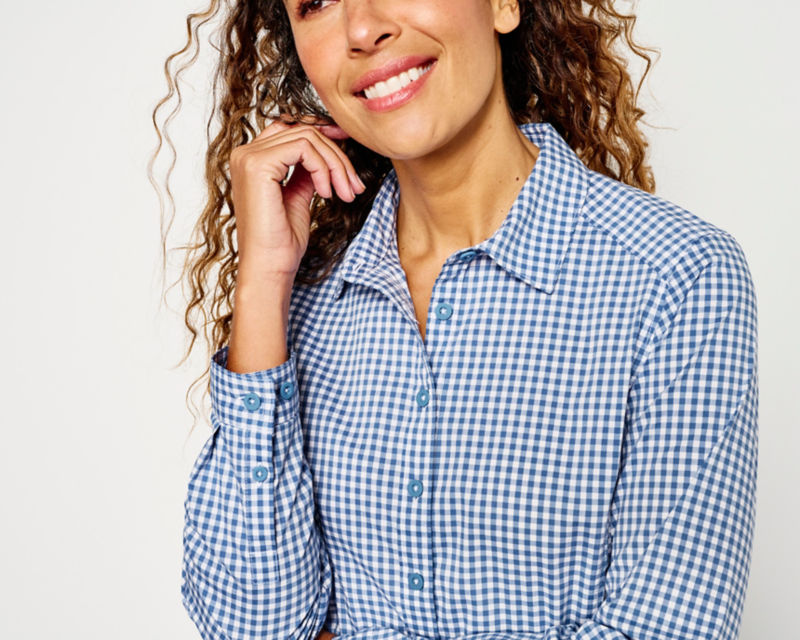 River Guide Long-Sleeve Dress - PUNCH CHECK image number 5