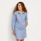 River Guide Long-Sleeved Dress - DUSTY BLUE CHECK image number 0