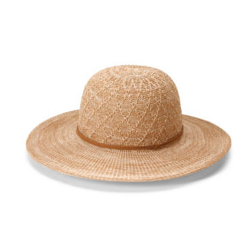 Wide Brim Knit Hat - NATURAL