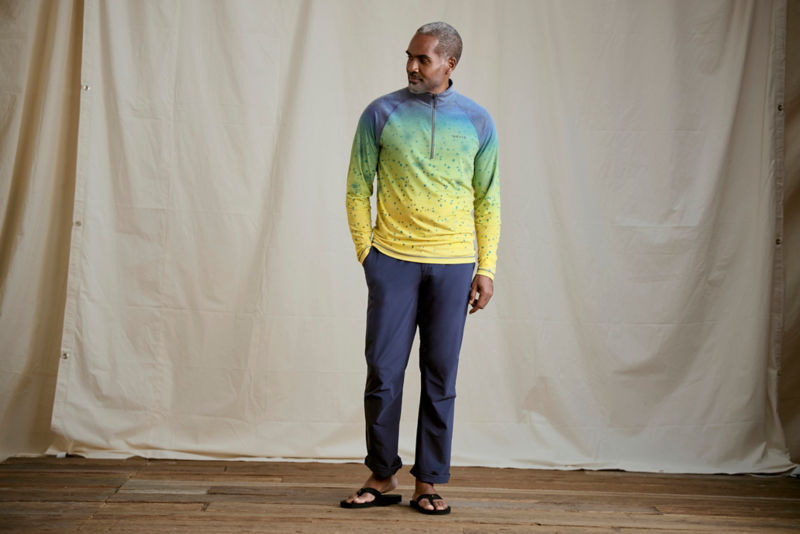 Men's DriCast&trade; 1/4-Zip Pullover Shirt - MAHI MAHI image number 2