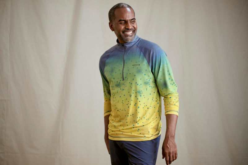 Men's DriCast&trade; 1/4-Zip Pullover Shirt - MAHI MAHI