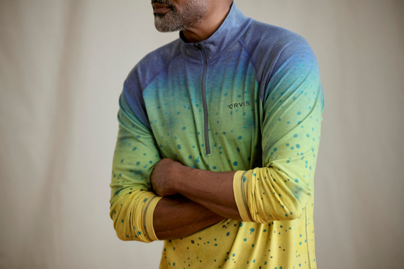 Men's DriCast&trade; 1/4-Zip Pullover Shirt - MAHI MAHI image number 1