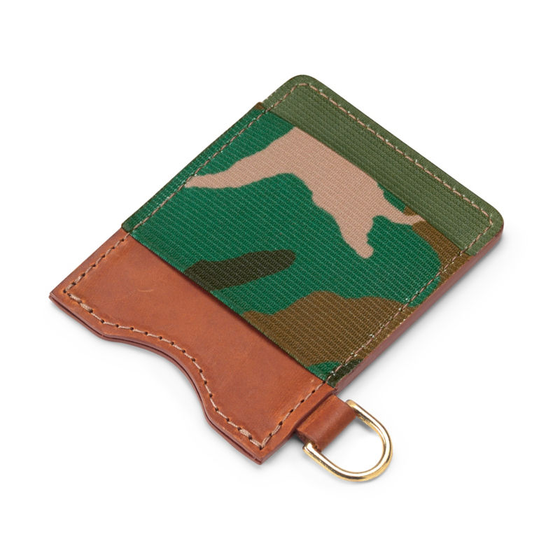 Contrast Elastic Horween Leather Card Wallet Orvis