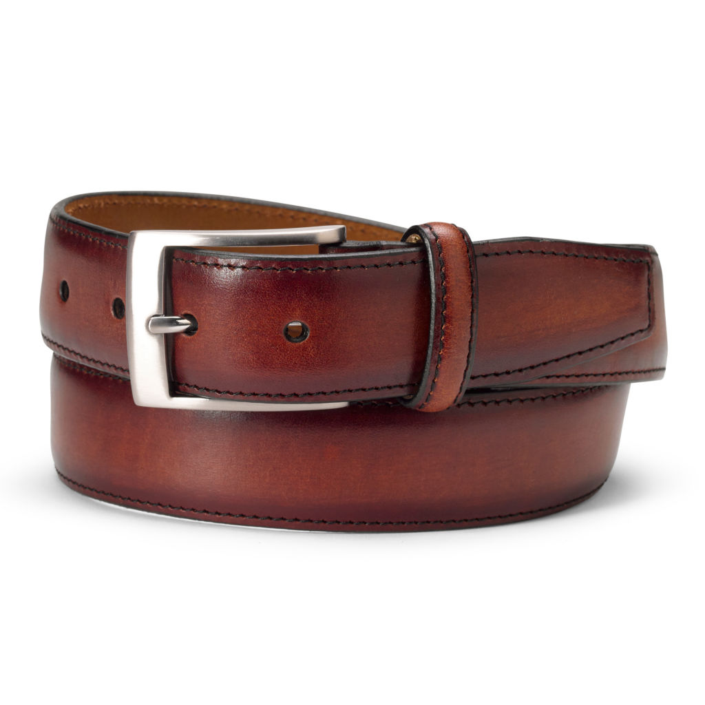 Ombre Leather Belt - BROWN image number 0