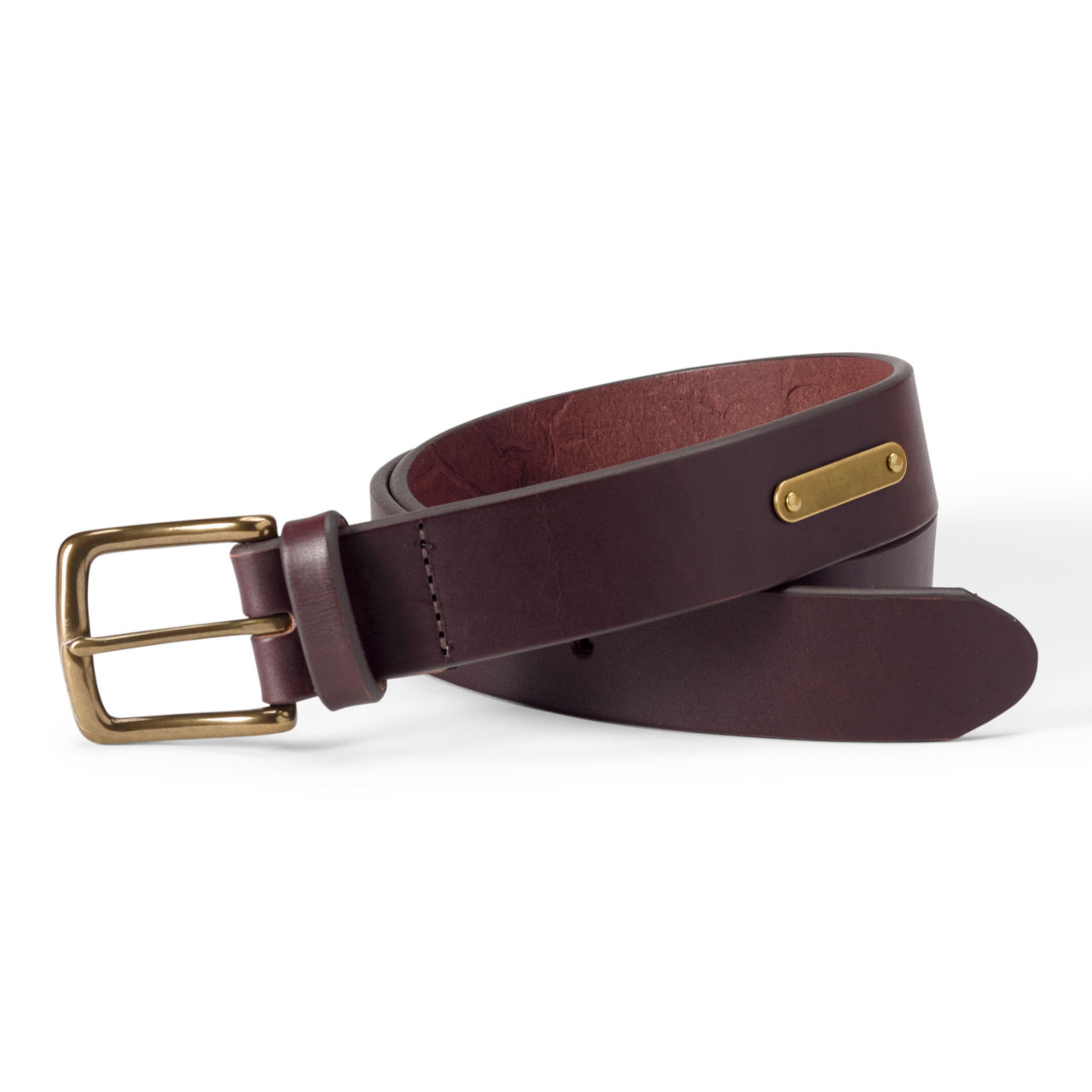 Personalized Leather Belt - BROWN image number 0
