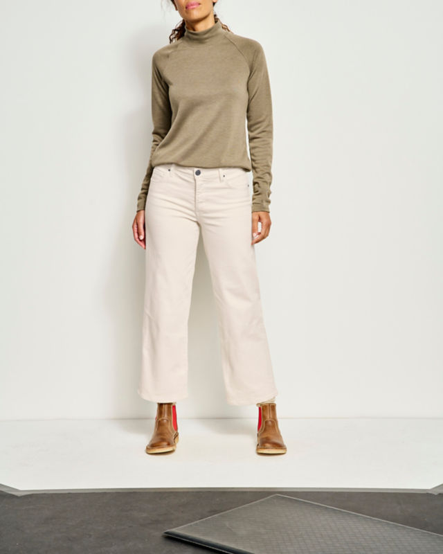Kut from the Kloth&reg; Charlotte Wide-Leg Cropped Jeans - ECRU ORVIS-EXCLUSIVE