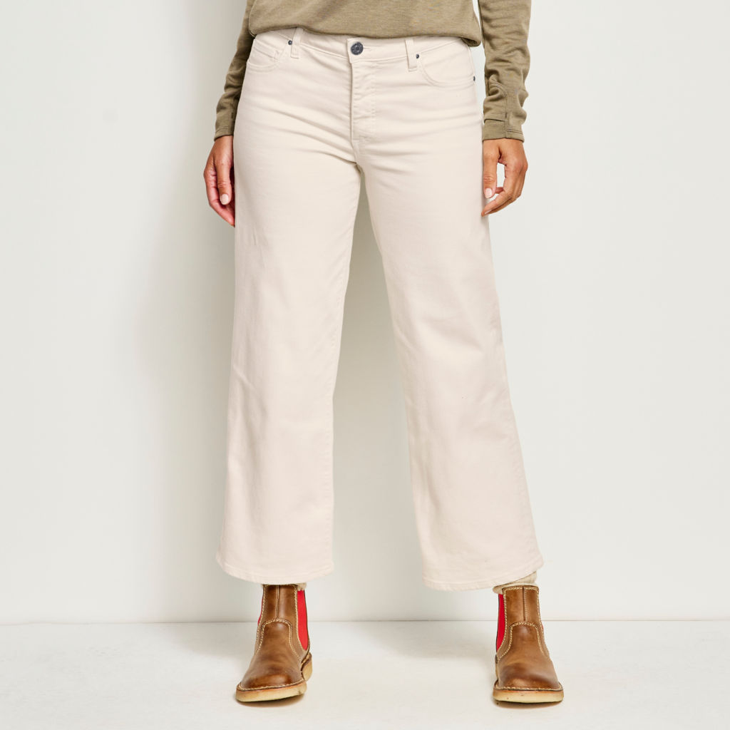 Kut From the Kloth® Charlotte Wide-Crop Jeans - ECRU ORVIS-EXCLUSIVE image number 0