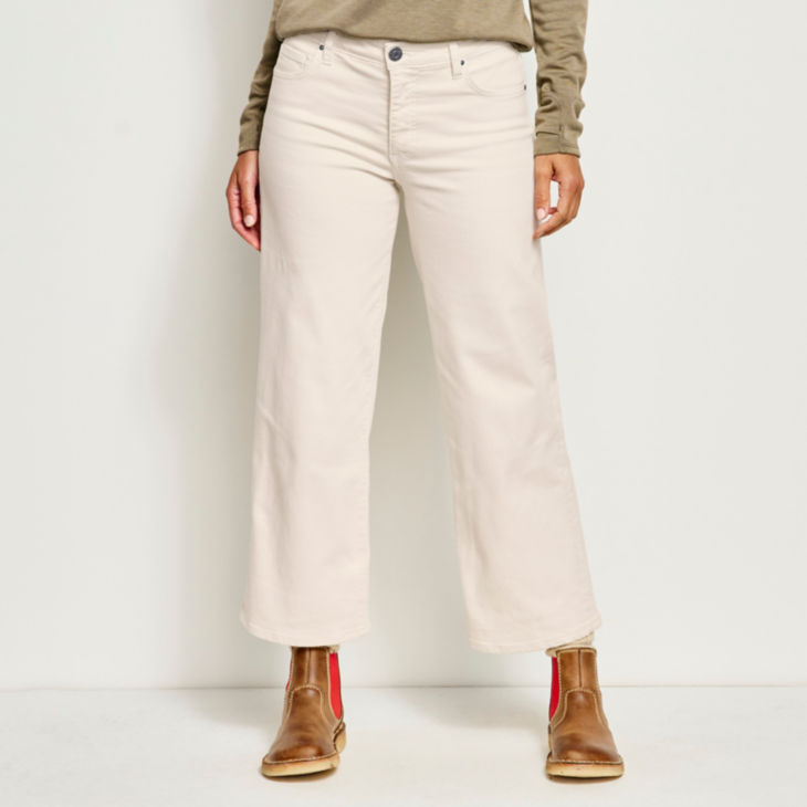 Kut From the Kloth® Charlotte Wide-Crop Jeans - ECRU ORVIS-EXCLUSIVE