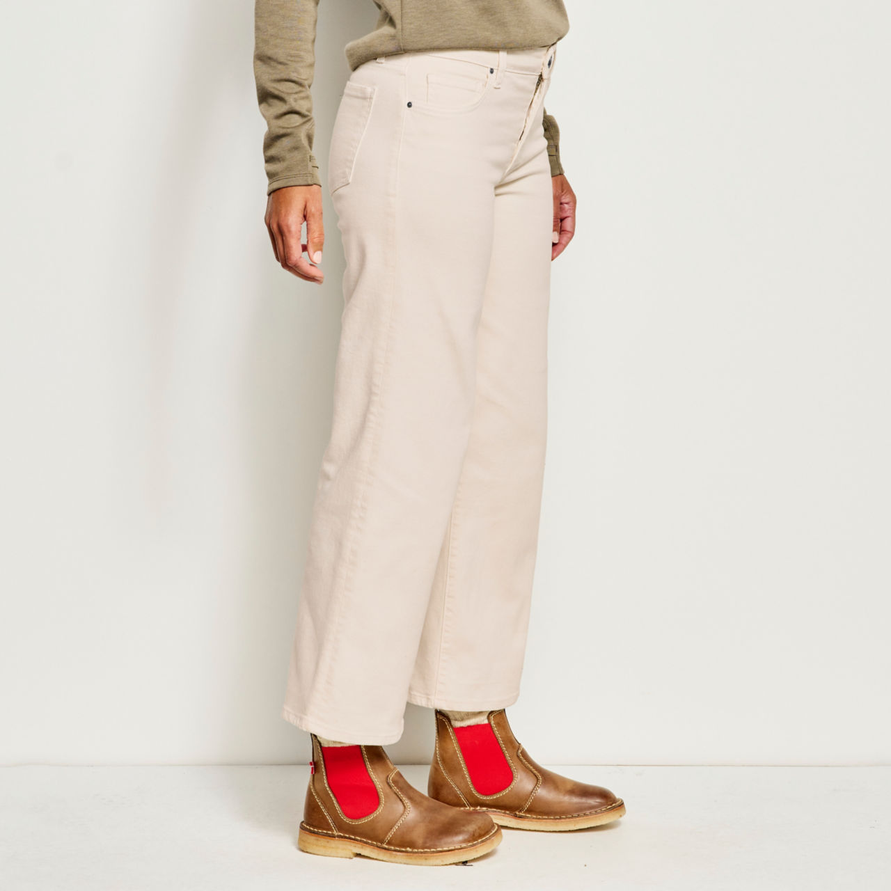 Kut From the Kloth® Charlotte Wide-Crop Jeans - ECRU ORVIS-EXCLUSIVE image number 1