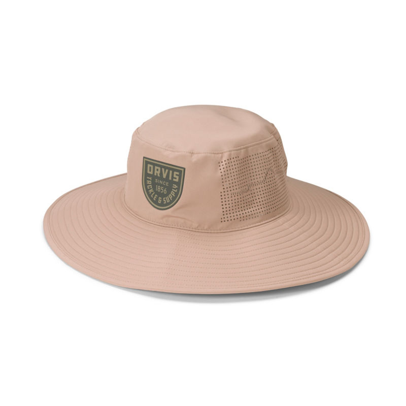 Wide-Brim Performance Sun Hat - DESERT KHAKI