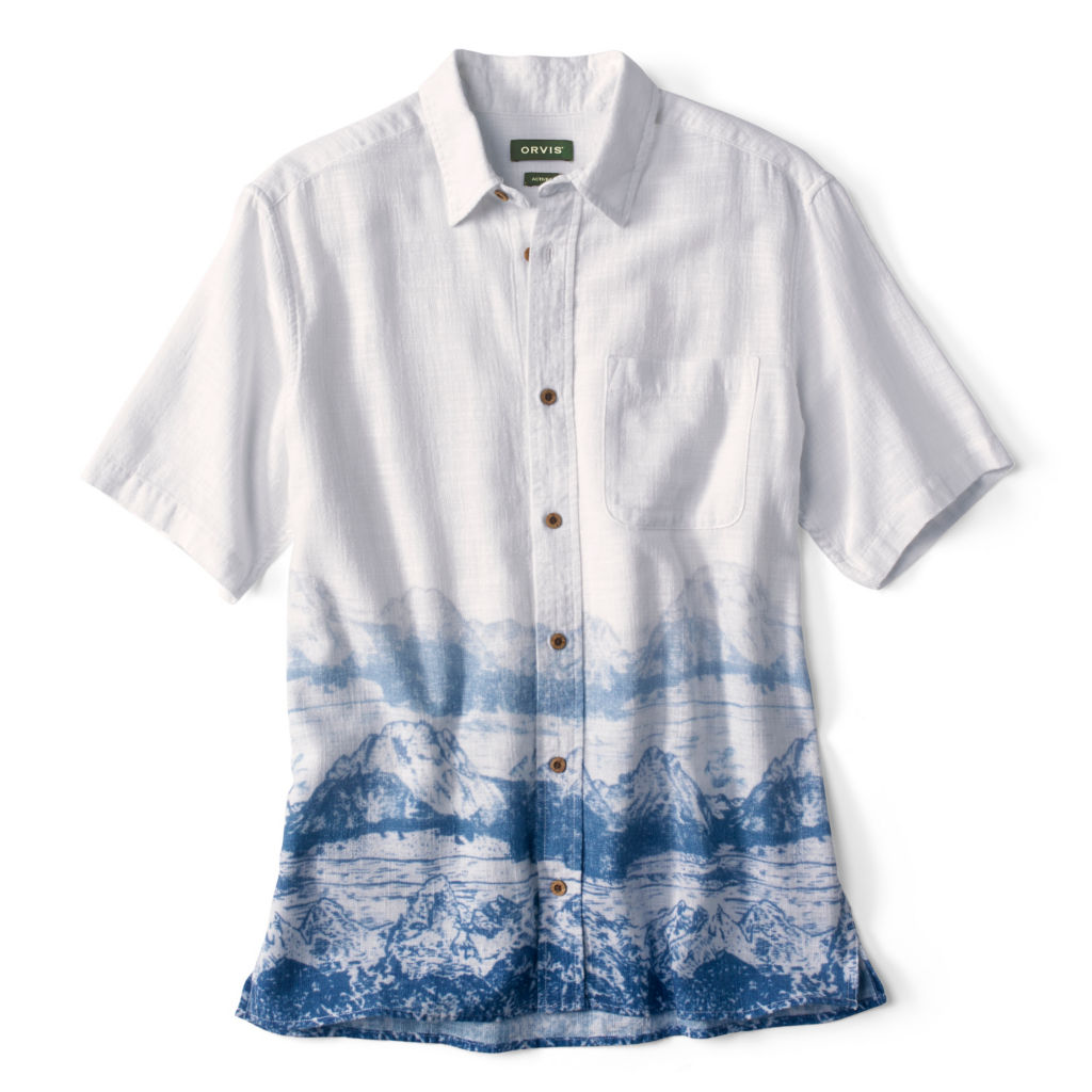 Rugged Air Pigment-Dyed Short-Sleeved Shirt - CLOUD BLUE image number 0