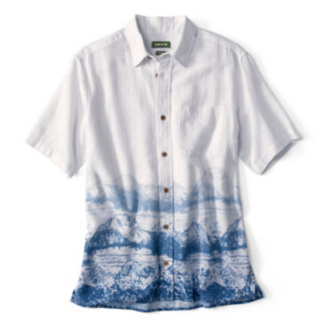 Rugged Air Pigment-Dyed Short-Sleeved Shirt - CLOUD BLUE