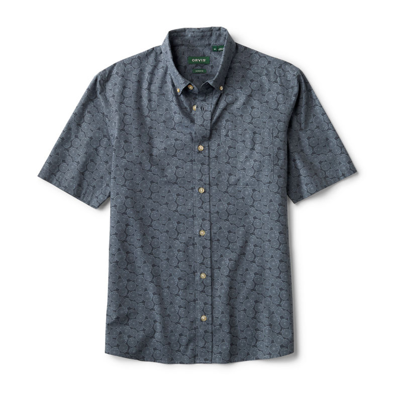 No-Work Short-Sleeve Shirt - NAVY REELS