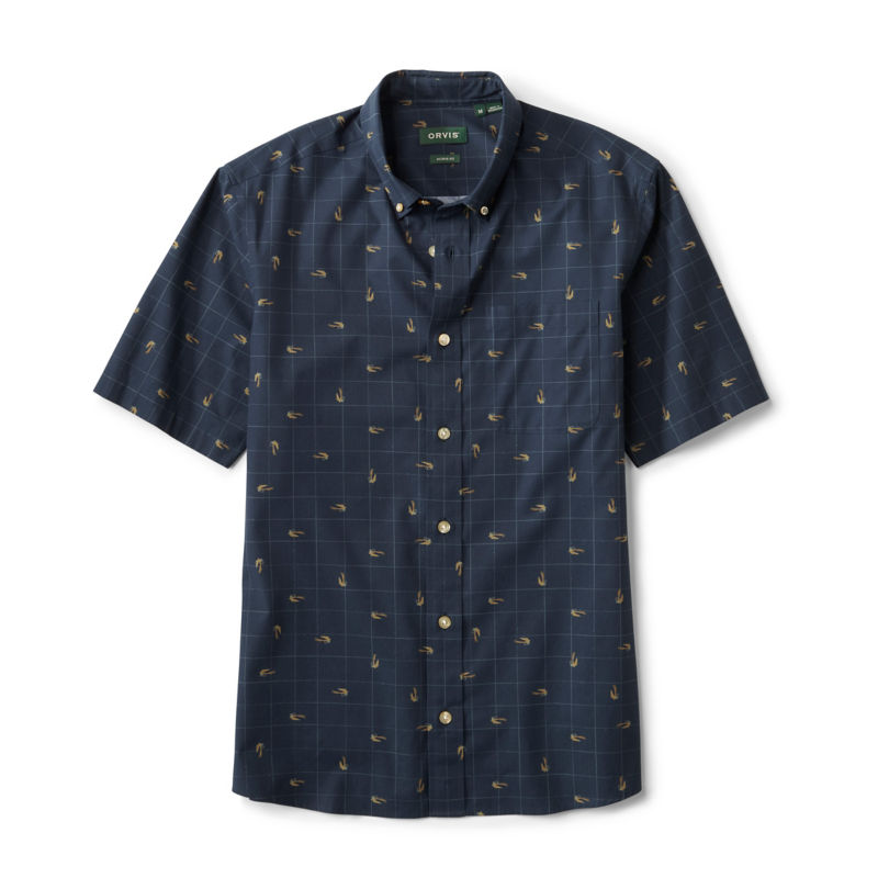 No-Work Short-Sleeve Shirt - TRUE NAVY