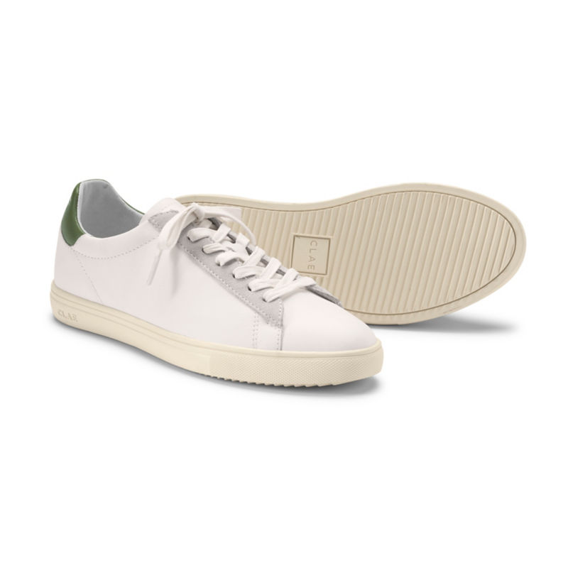 Clae Bradley California Sneakers - WHITE/OLIVE