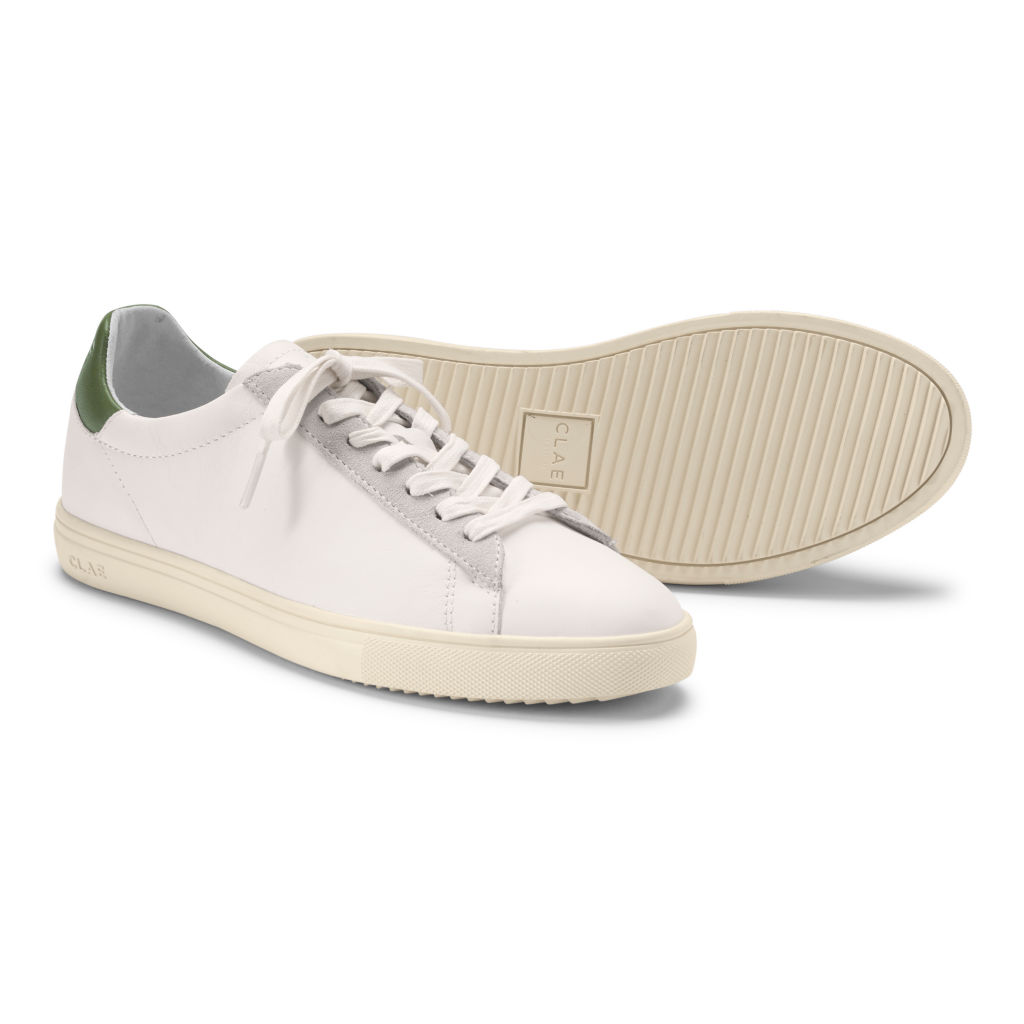 Clae Bradley California Sneakers - WHITE/OLIVE image number 0