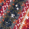American Trench Cotton Fair Isle Socks - RED