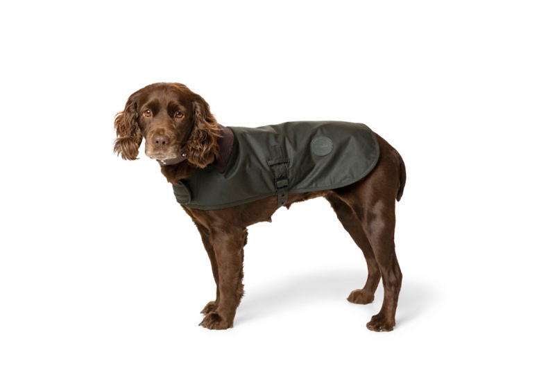 Wax dog coat with hotsell harness hole