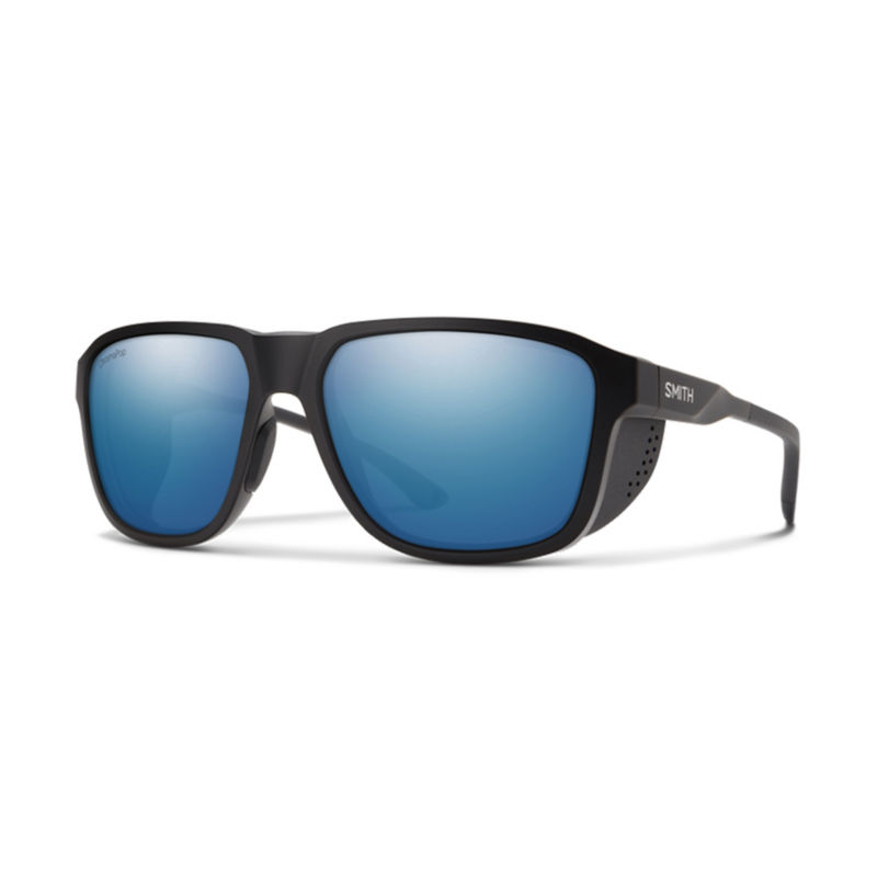 Smith Embark Polarized Sunglasses - MATTE BLACK/BLUE POLAIZED LENS