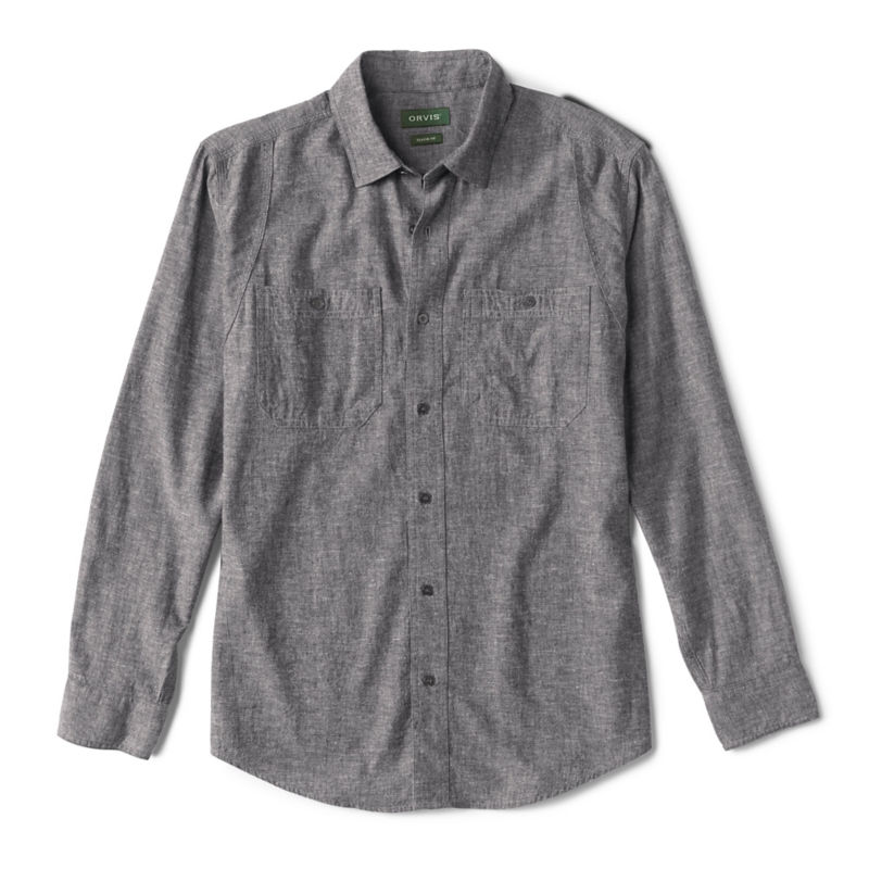 Hemp/TENCEL&trade; Long-Sleeved Work Shirt - LIGHT CHAMBRAY