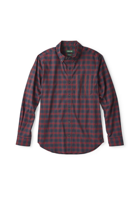 Comfort Zone Long-Sleeve Shirt - CRIMSON/DARK NAVY image number 0