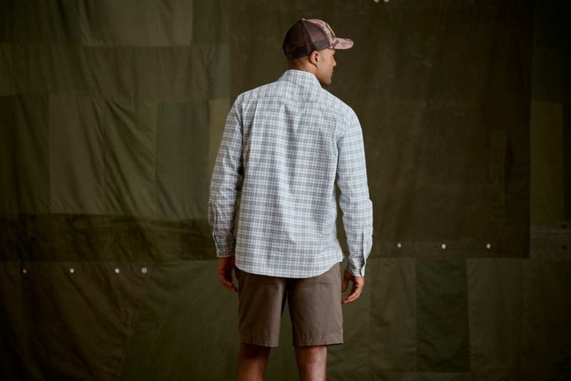 Comfort Zone Long-Sleeve Shirt - BLUE MIST/NAVY image number 3