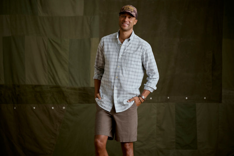 Comfort Zone Long-Sleeve Shirt - BLUE MIST/NAVY