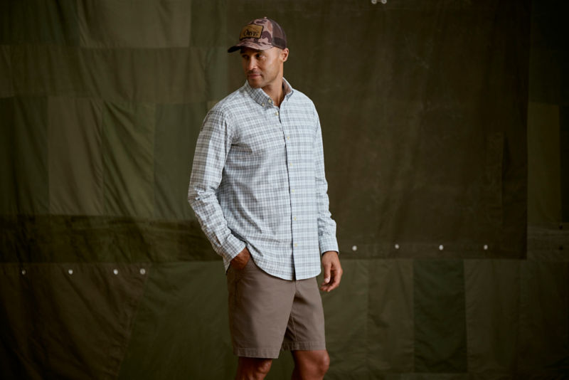 Comfort Zone Long-Sleeve Shirt - BLUE MIST/NAVY image number 2