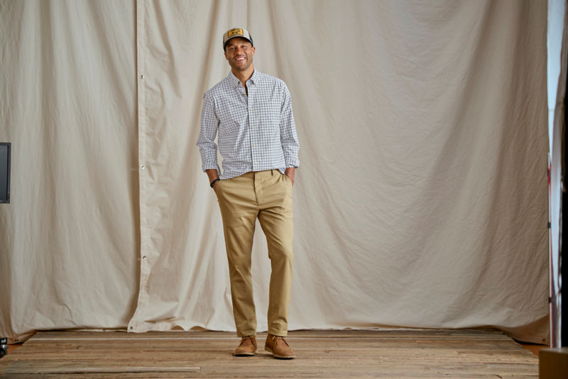 Comfort Zone Long-Sleeve Shirt - WHITE/POPPY image number 4