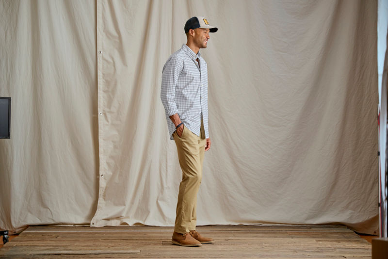 Comfort Zone Long-Sleeve Shirt - WHITE/POPPY image number 2