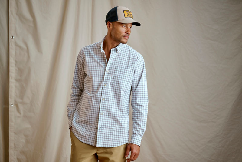 Comfort Zone Long-Sleeve Shirt - WHITE/POPPY image number 1