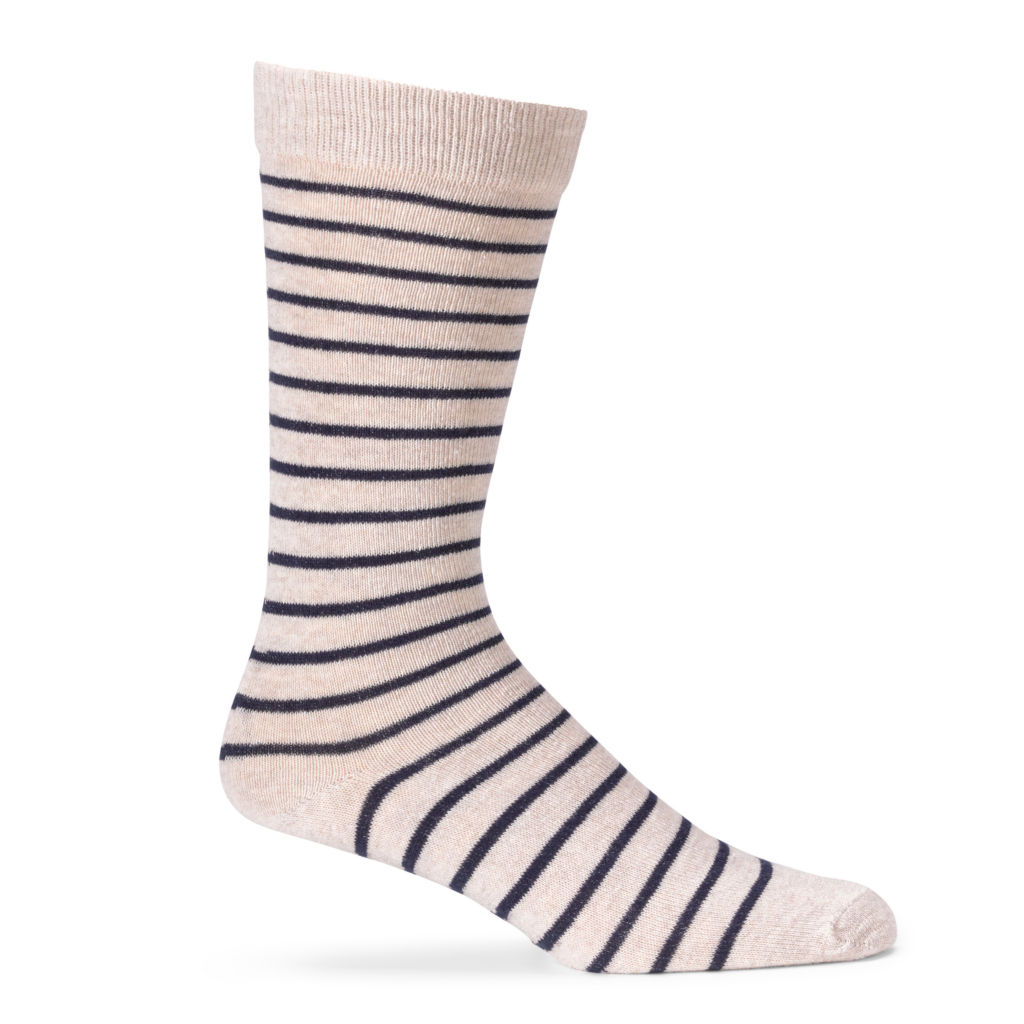 American Trench Classic Breton-Striped Socks - LINEN image number 0