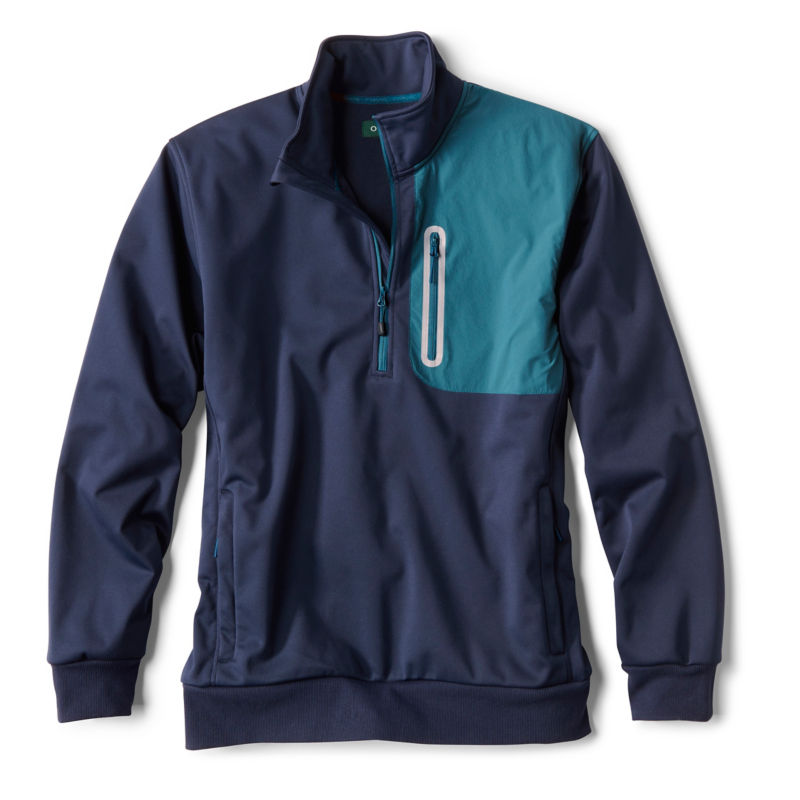 Fleece Softshell Quarter-Zip - NAVY