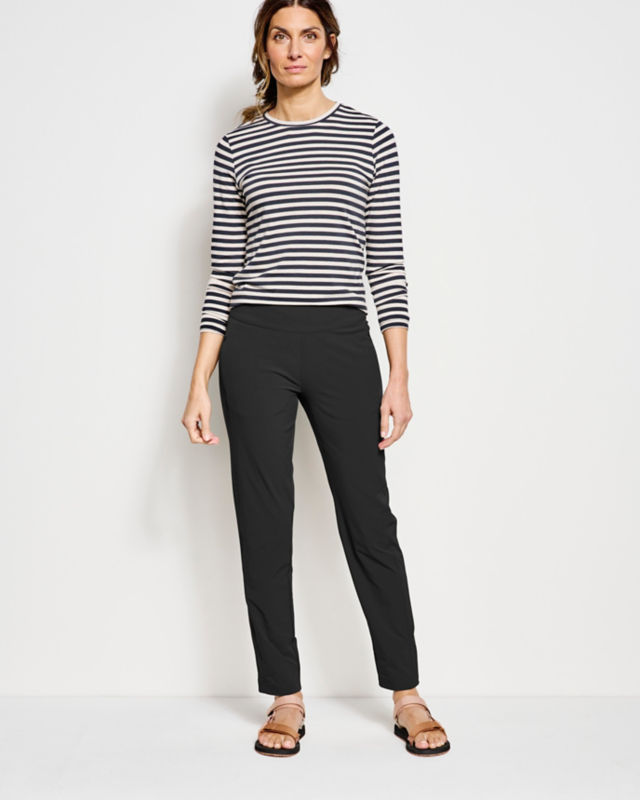 Wonder Ripstop Ankle Pants - BLACK image number 1