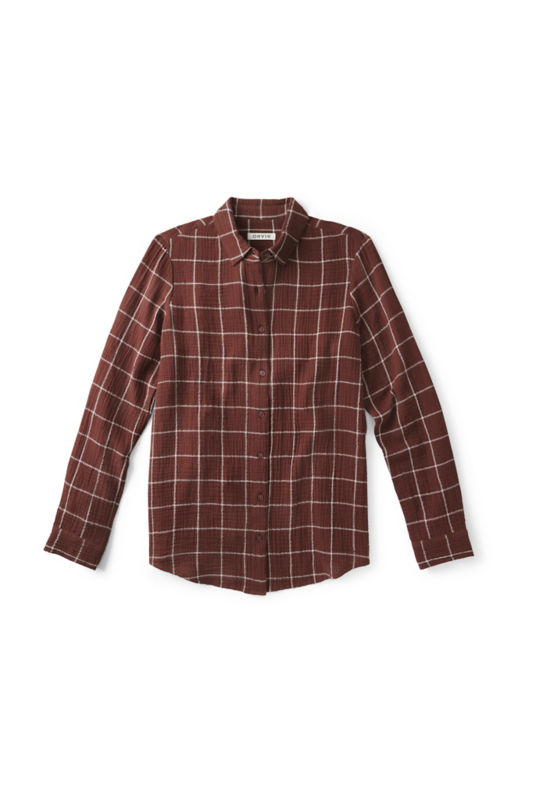 Every Season Gauze Shirt - RAISIN WINDOWPANE