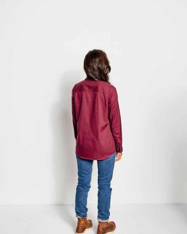 Flat Creek Flannel Work Shirt - DESERT KHAKI image number 3