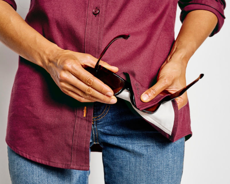 Flat Creek Flannel Work Shirt - DESERT KHAKI image number 6