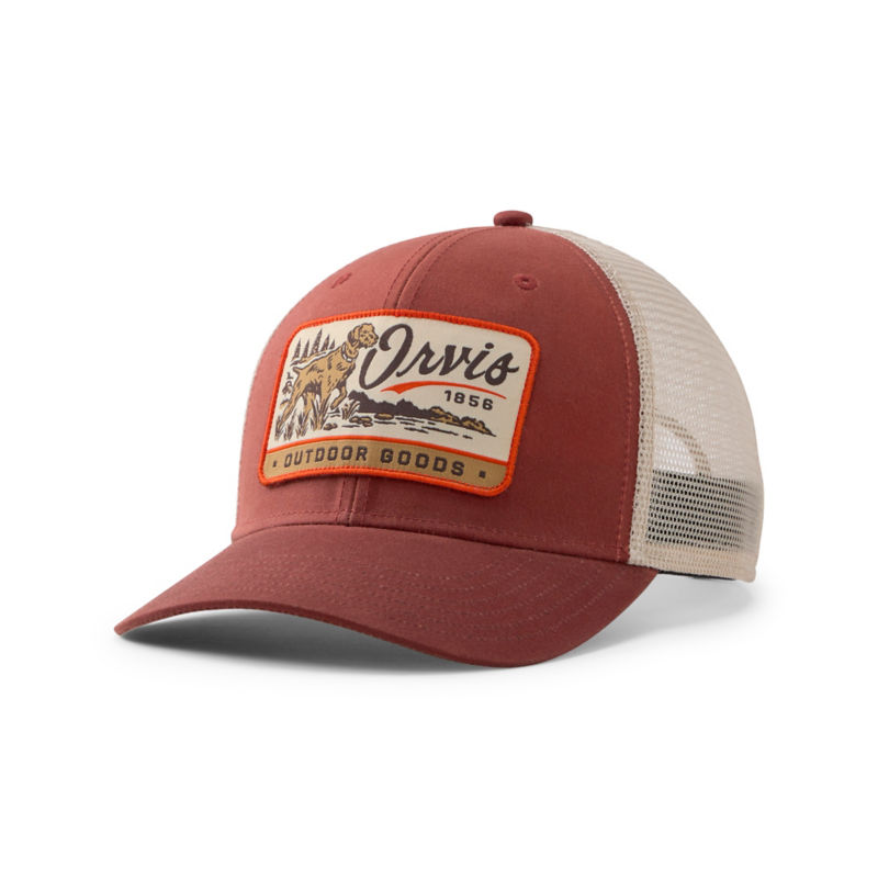 Pointer Waxed Cotton Trucker Hat - RED SETTER