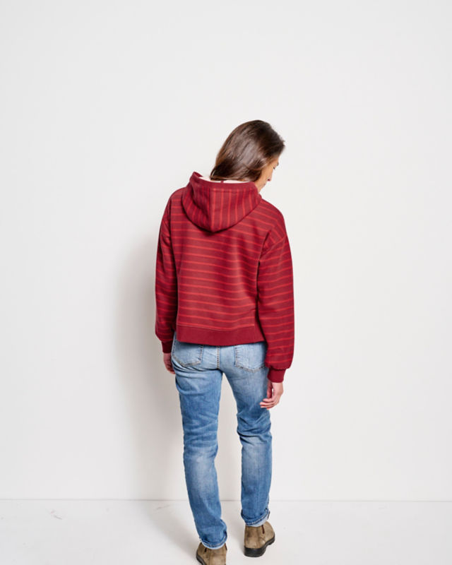 Well-Worn Hoodie - CURRANT STRIPE image number 2