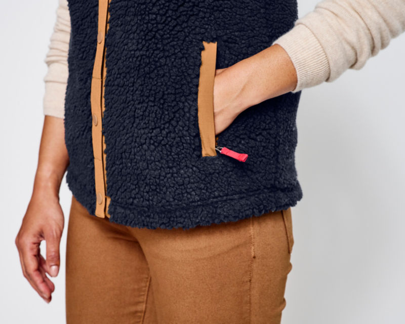 Mad River Snap Vest - LIGHT GRAY HEATHER image number 6